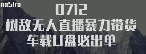 树敌‮习研‬社抖音无人直播暴力带货车载U盘必出单，单号单日产出300纯利润-汇智资源网