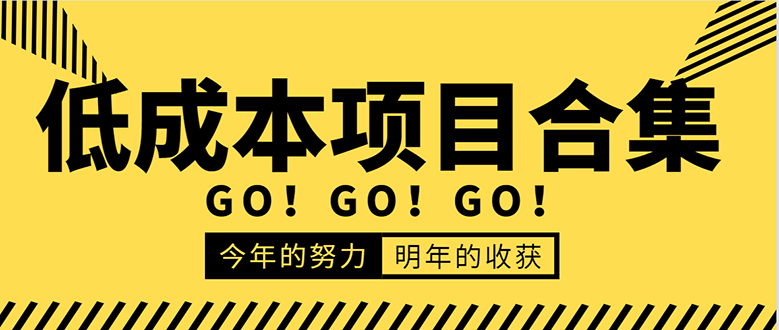 低成本零成本项目合集：赚钱快的慢的、暴利的，线上线下的，价值万元资料-汇智资源网