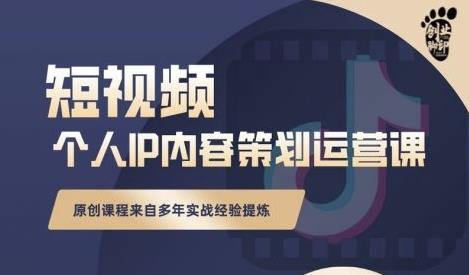 抖音短视频个人ip内容策划实操课，真正做到普通人也能实行落地-汇智资源网