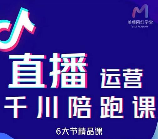 美尊-抖音直播运营千川系统课：直播​运营规划、起号、主播培养、千川投放等-汇智资源网