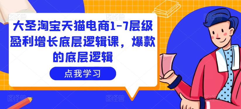 大圣淘宝天猫电商1-7层级盈利增长底层逻辑课，爆款的底层逻辑-汇智资源网