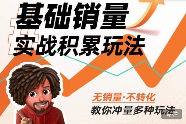 内功丨淘系基础销量实战积累玩法，无销量·不转化，教你冲量多种玩法-汇智资源网