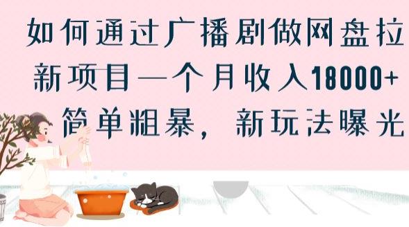 如何通过广播剧做网盘拉新项目一个月收入18000+，简单粗暴，新玩法曝光【揭秘】-汇智资源网