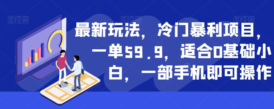 最新玩法，冷门暴利项目，一单59.9，适合0基础小白，一部手机即可操作【揭秘】-汇智资源网