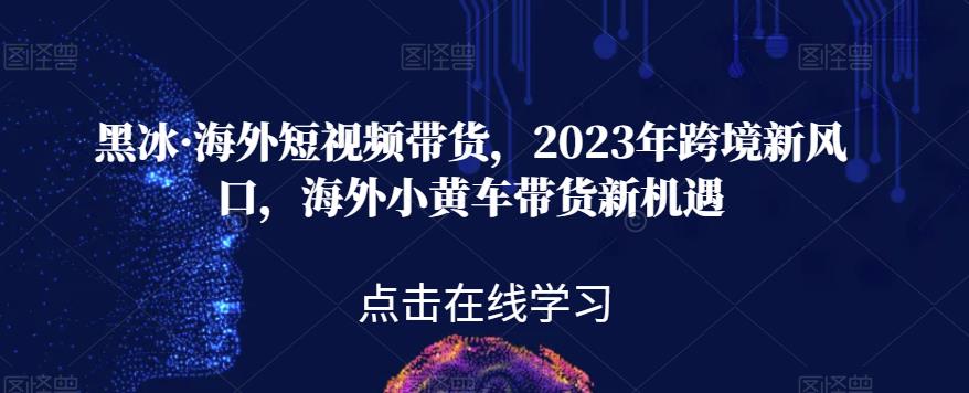 黑冰·海外短视频带货，2023年跨境新风口，海外小黄车带货新机遇-汇智资源网