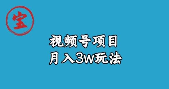 宝哥视频号无货源带货视频月入3w，详细复盘拆解-汇智资源网