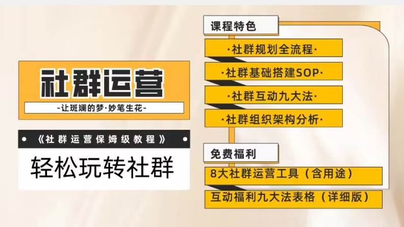 【社群运营】保姆式教程：九大互动法，八款社群运营工具助你轻松玩转社群【揭秘】-汇智资源网