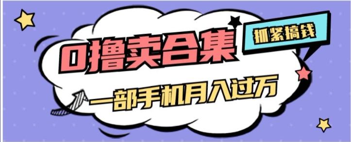 0撸项目月入过万，售卖全套ai工具合集，一单29.9元，一部手机即可【揭秘】-汇智资源网