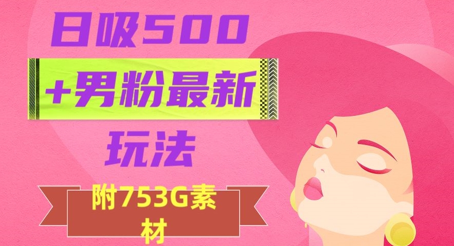 日吸500+男粉最新玩法，从作品制作到如何引流及后端变现，保姆级教程【揭秘】-汇智资源网