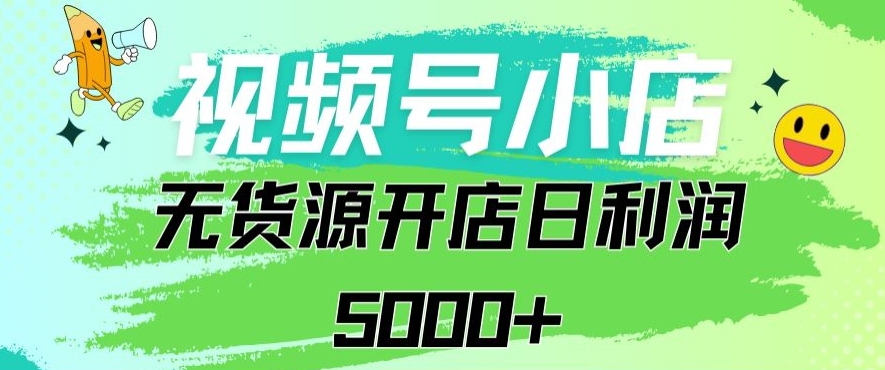 视频号无货源小店从0到1日订单量千单以上纯利润稳稳5000+【揭秘】-汇智资源网