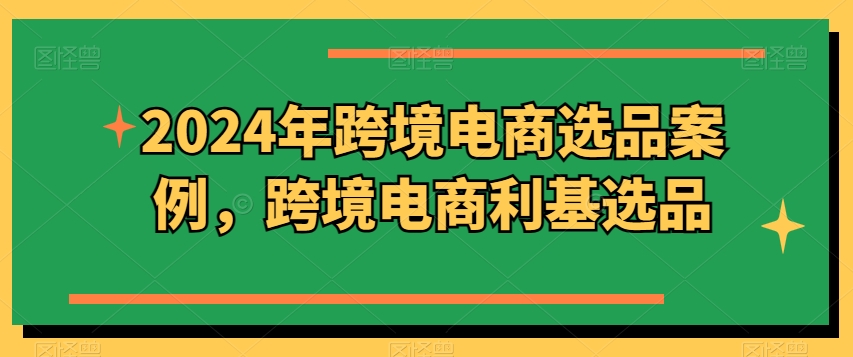 2024年跨境电商选品案例，跨境电商利基选品（更新11月）-汇智资源网