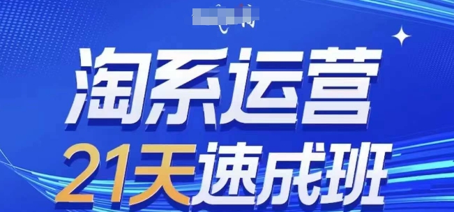 淘系运营21天速成班(更新24年11月)，0基础轻松搞定淘系运营，不做假把式-汇智资源网